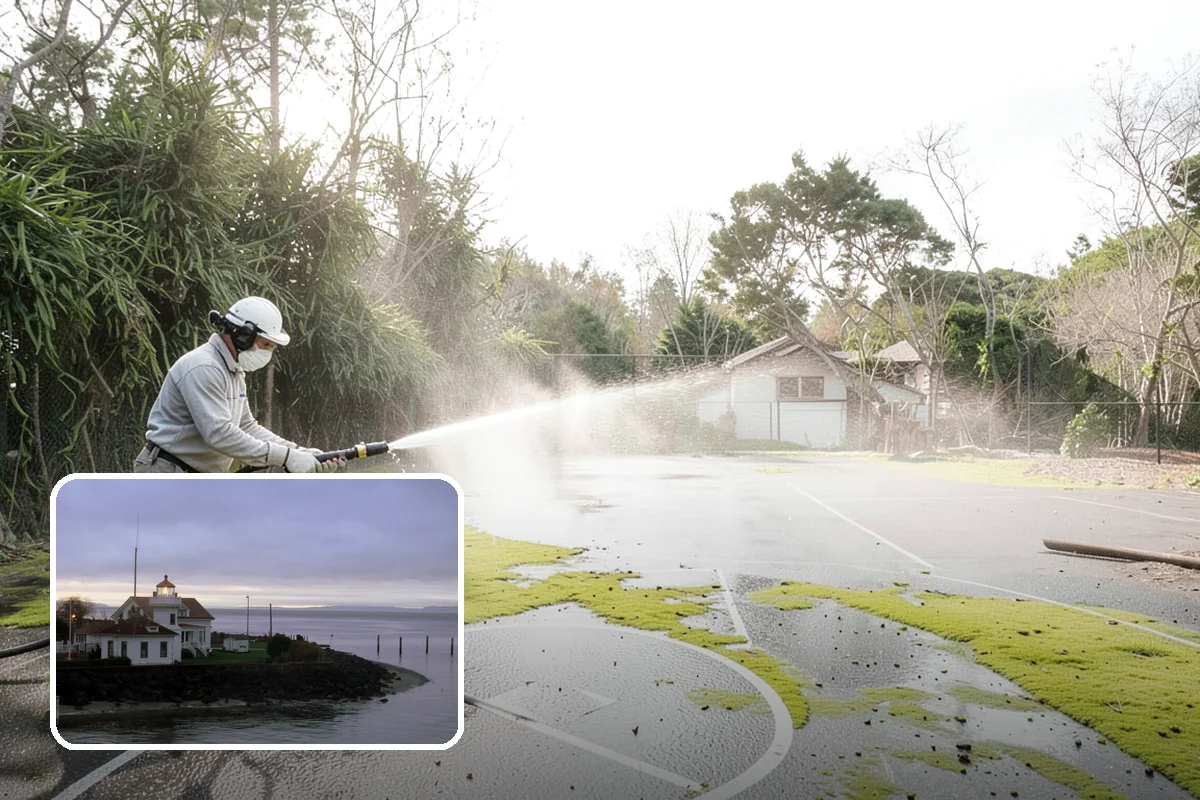 Patio Sealing Preparation in Mukilteo, Snohomish County, WA - Ensures the sealer bonds to a clean surface