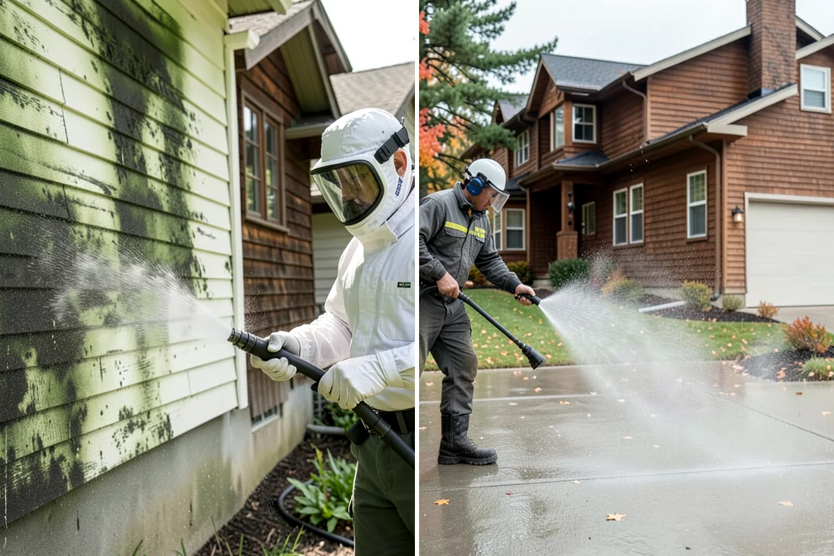 Patio Sealing Preparation in Normandy Park, King County, WA - Deep-clean the patio and remove all biological growth