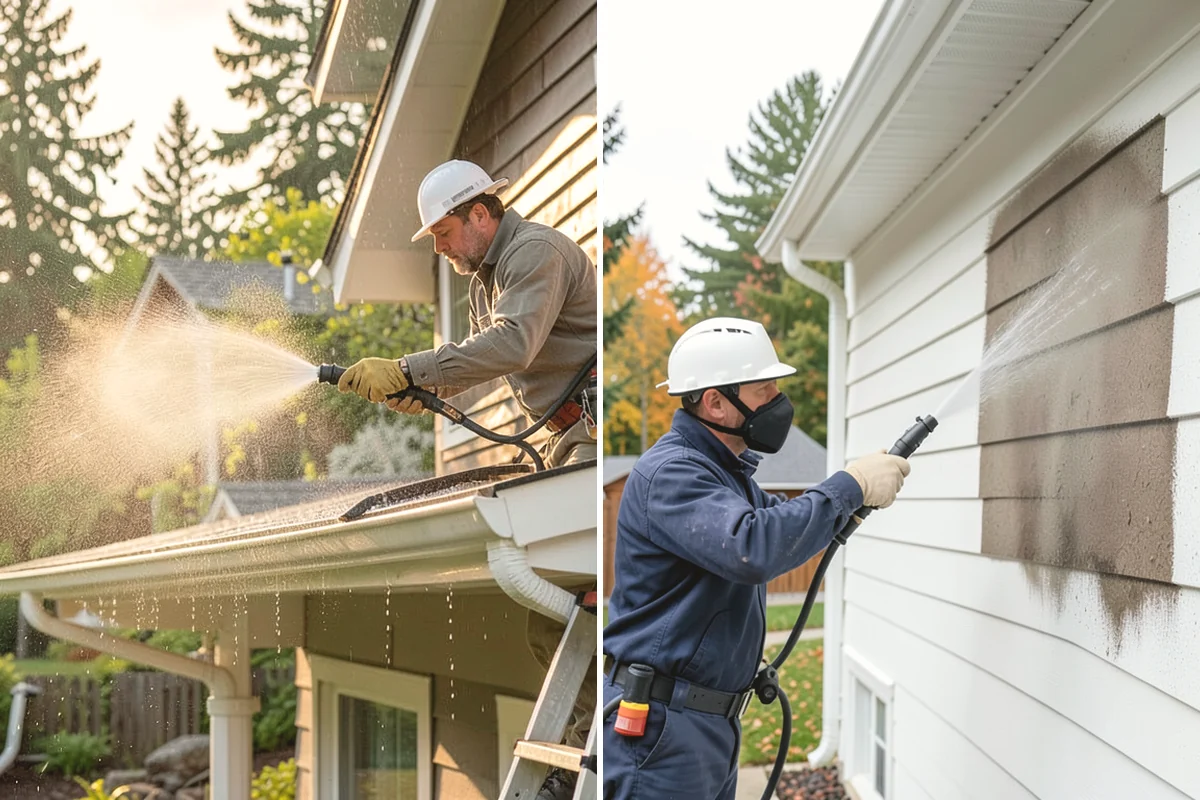 Patio Sealing Preparation in North Bend, King County, WA - Deep-clean the patio and remove all biological growth