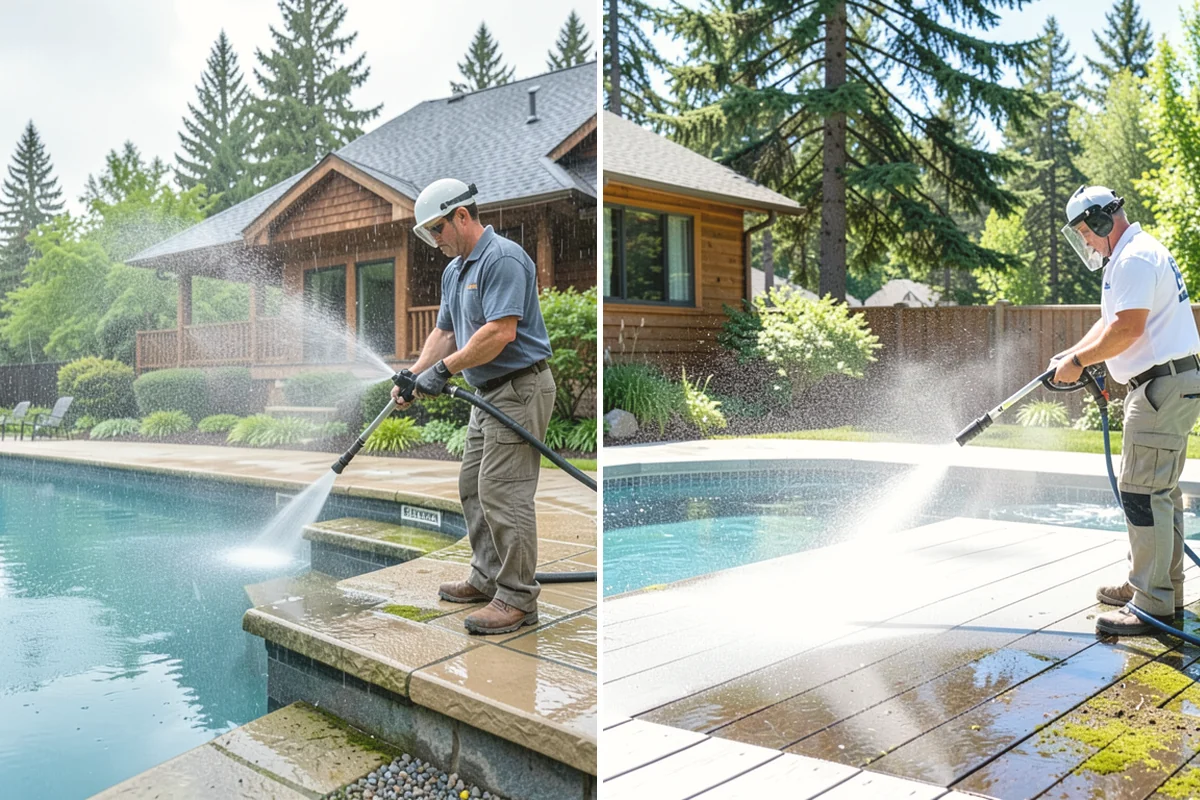 Patio Sealing Preparation in Oak Harbor, Island County, WA - Deep-clean the patio and remove all biological growth