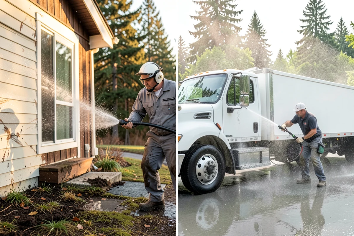 Patio Sealing Preparation in Shoreline, King County, WA - Deep-clean the patio and remove all biological growth