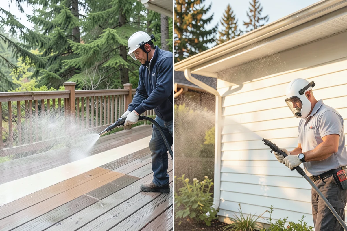 Patio Sealing Preparation in Skykomish, King County, WA - Deep-clean the patio and remove all biological growth