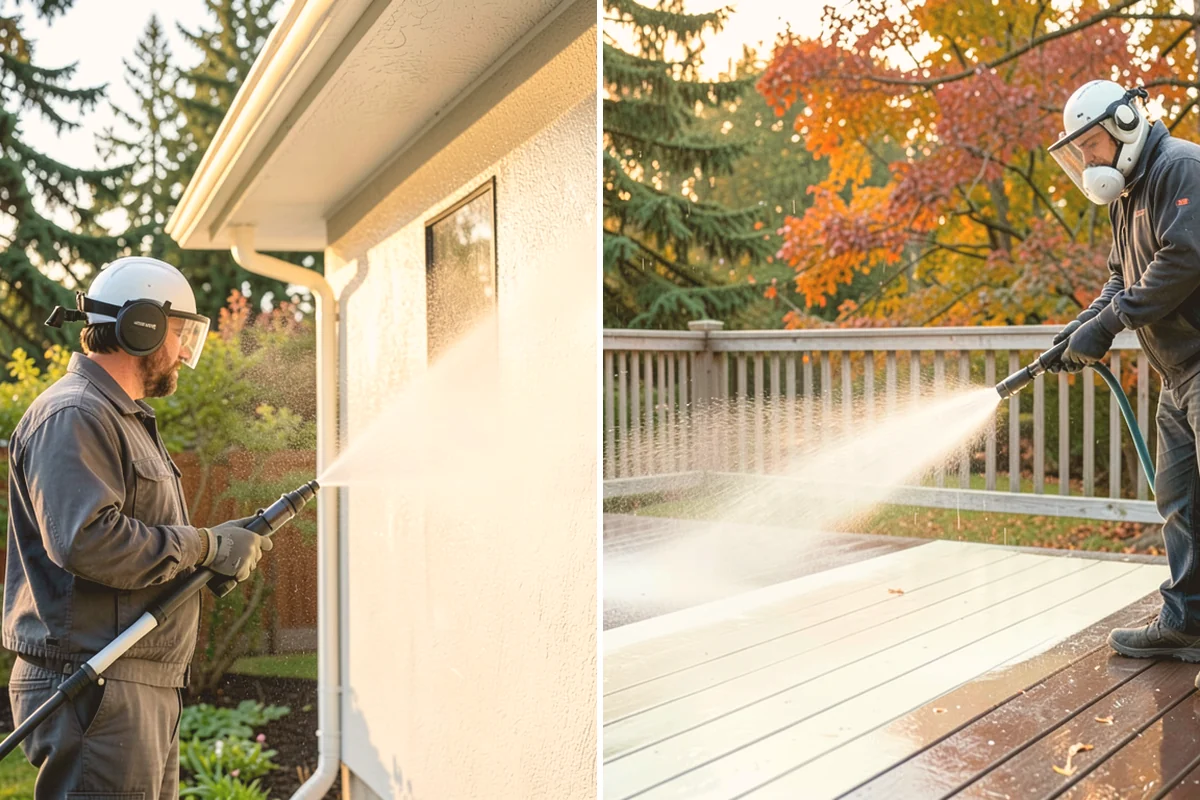Patio Sealing Preparation in Snohomish, Snohomish County, WA - Deep-clean the patio and remove all biological growth