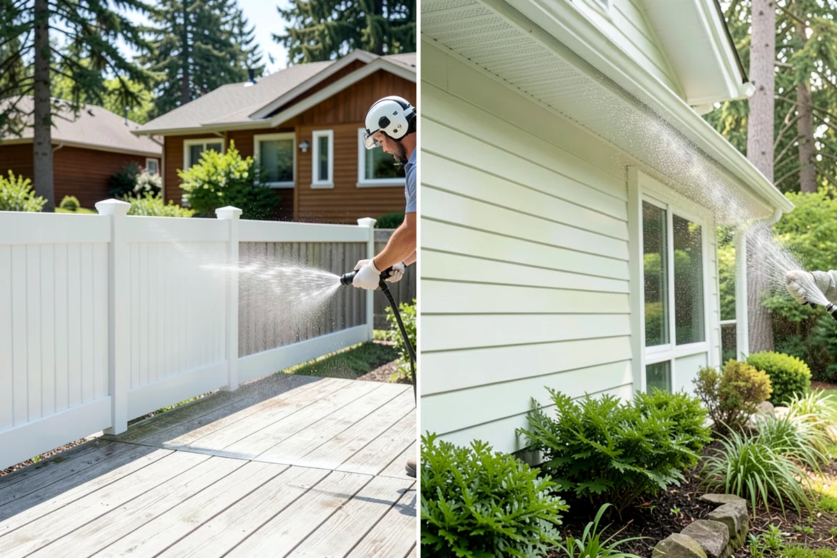 Patio Sealing Preparation in Snoqualmie, King County, WA - Deep-clean the patio and remove all biological growth