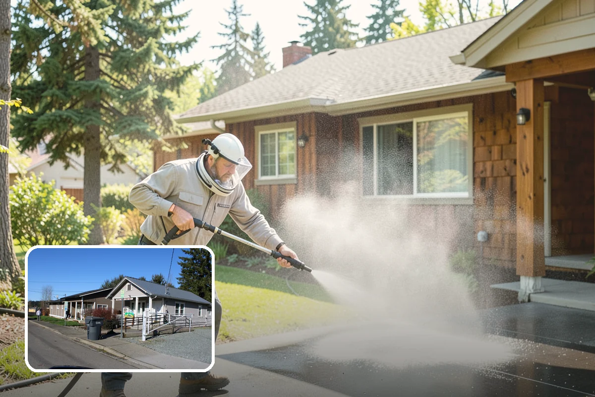 Patio Sealing Preparation in South Prairie, Pierce County, WA - Ensures the sealer bonds to a clean surface