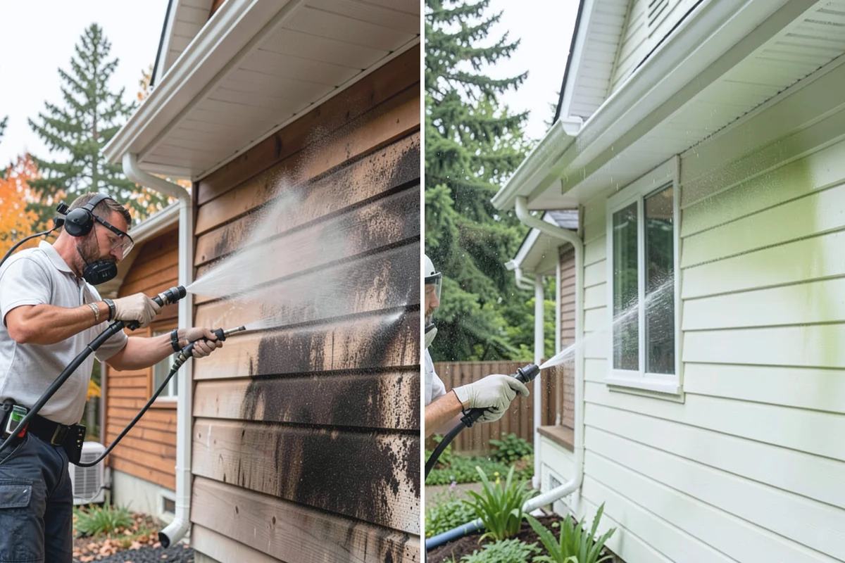 Patio Sealing Preparation in Wilkeson, Pierce County, WA - Deep-clean the patio and remove all biological growth