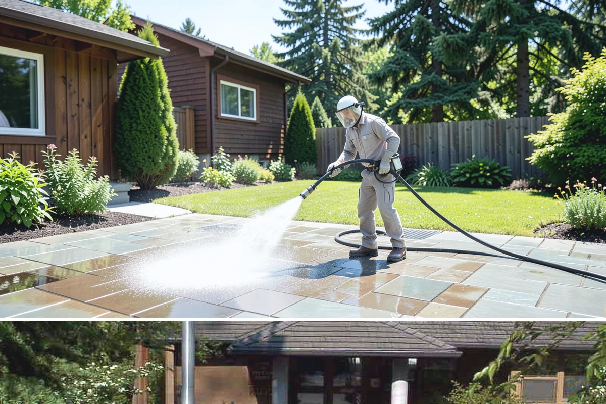 Patio Sealing Preparation in Yarrow Point, King County, WA - Schedule sealing prep in a stable dry stretch so the surface fully dries before coating.