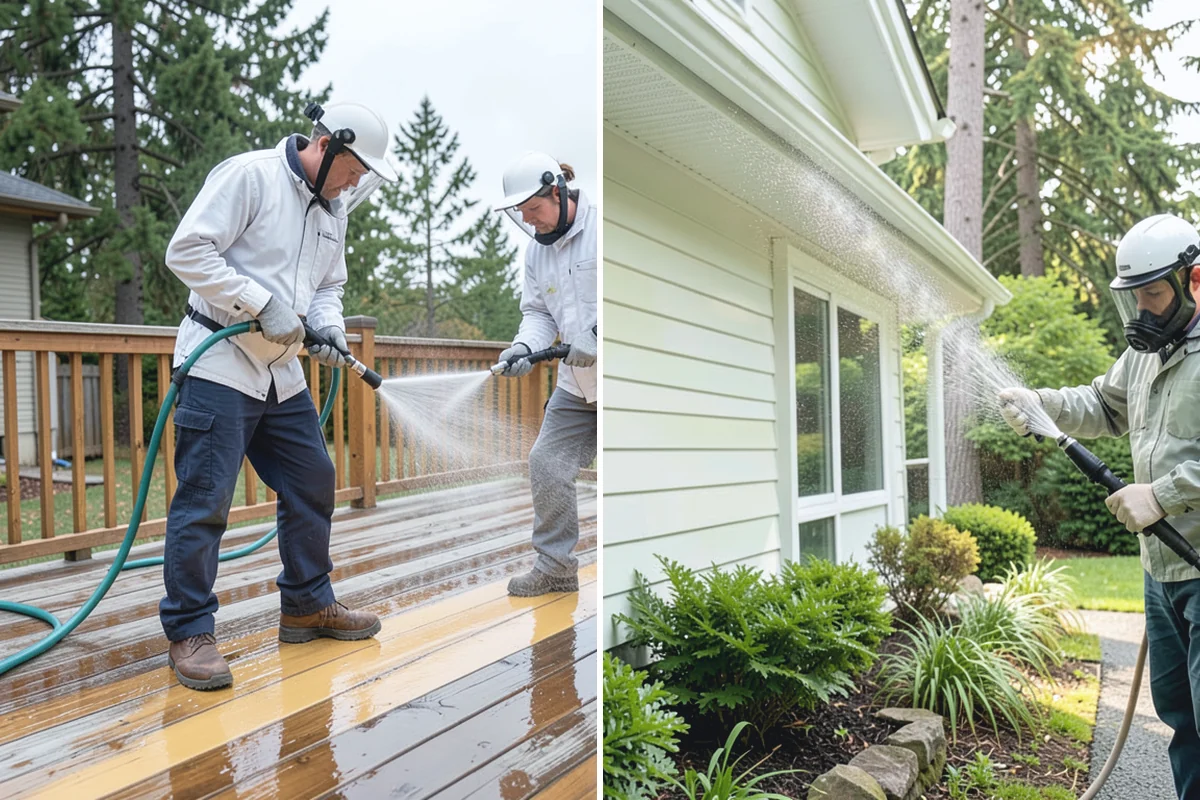 Patio Sealing in Auburn, King County, WA - Clean the patio and clear organic growth and stains