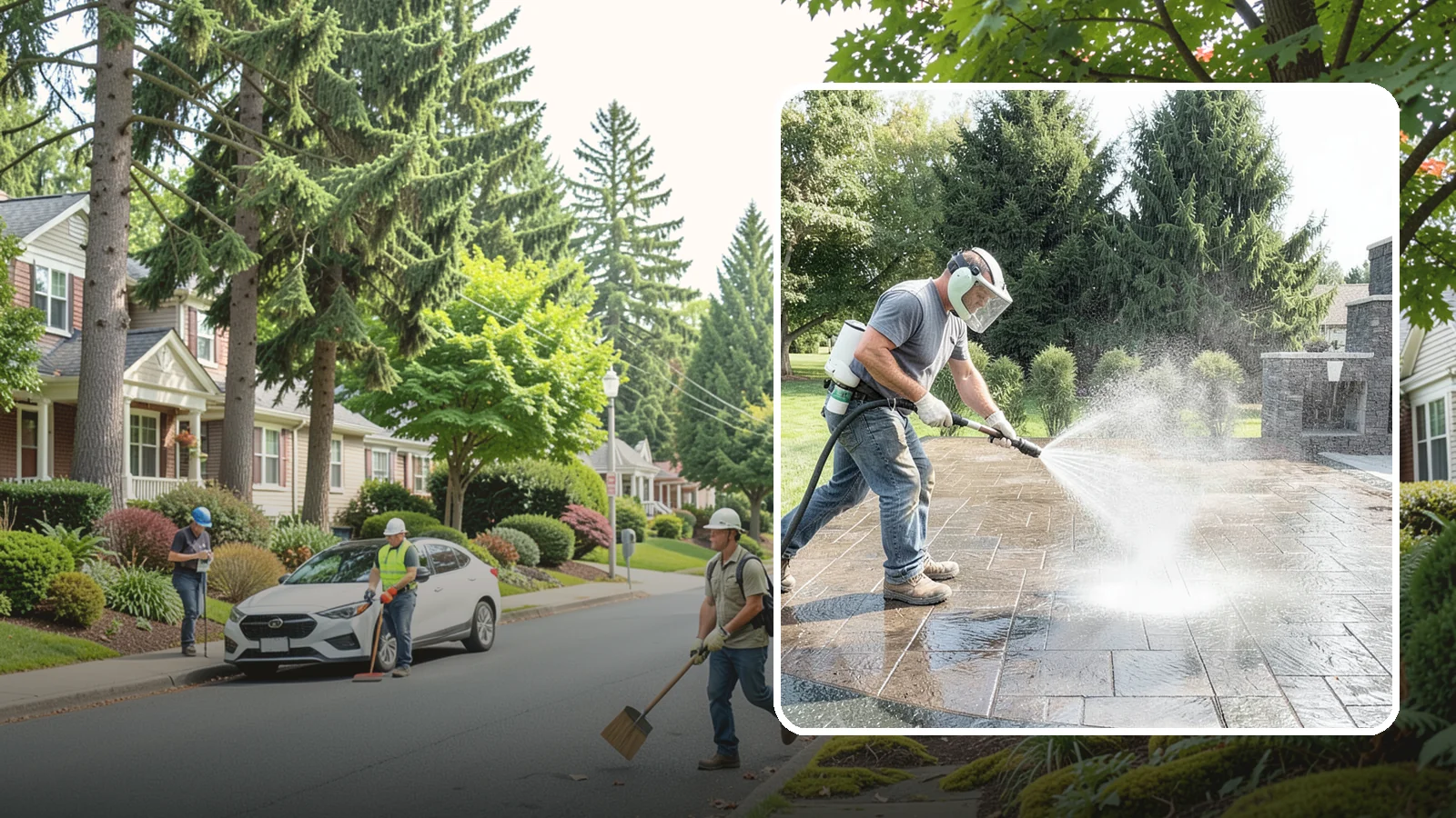 Patio Sealing in Beaux Arts Village, King County, WA - Surface sealing for concrete, stone, and paver patios that protects the entertaining area from stains, moss, and Northwest...