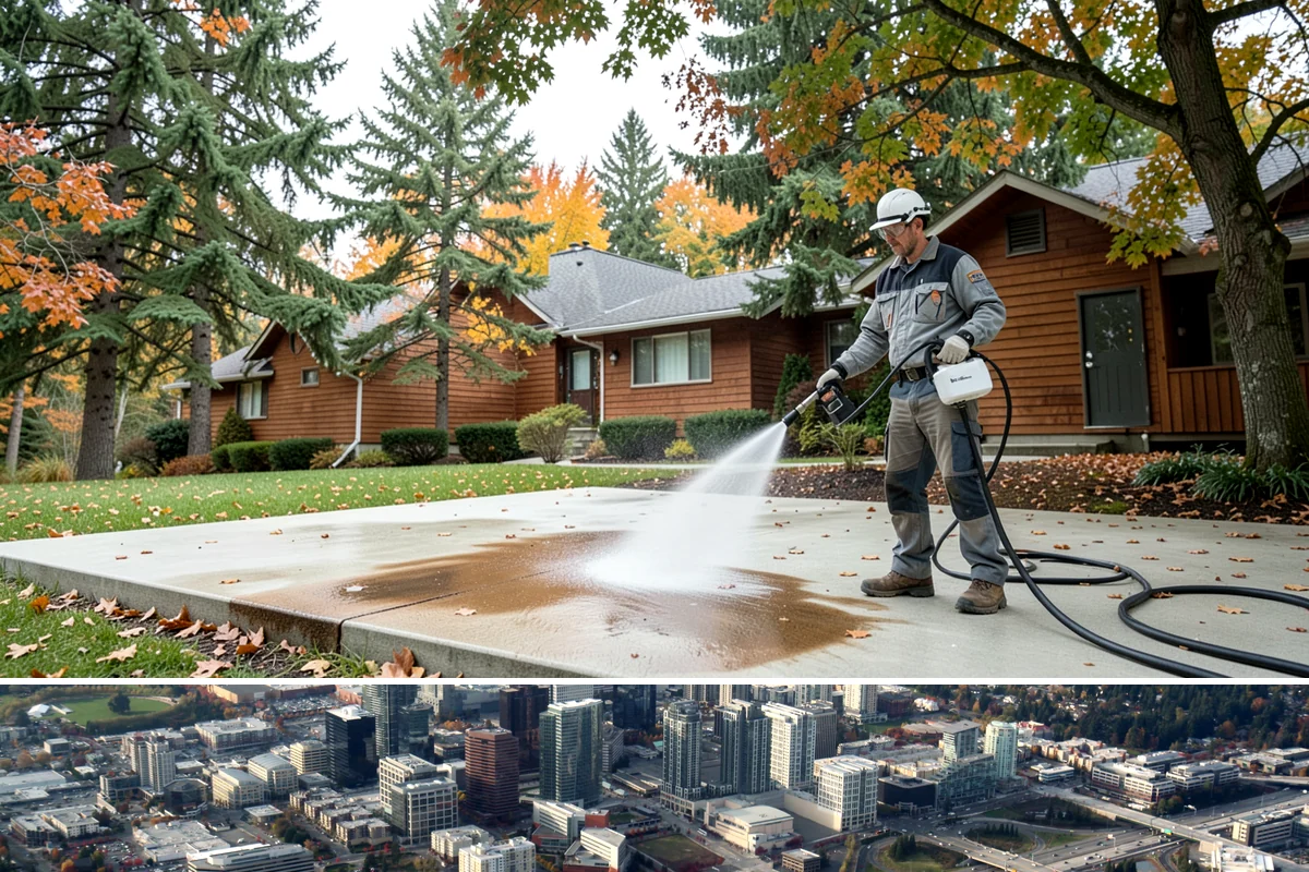Patio Sealing in Bellevue, King County, WA - Seal patios in summer while the surface is dry and warm so the product bonds and cures reliably.