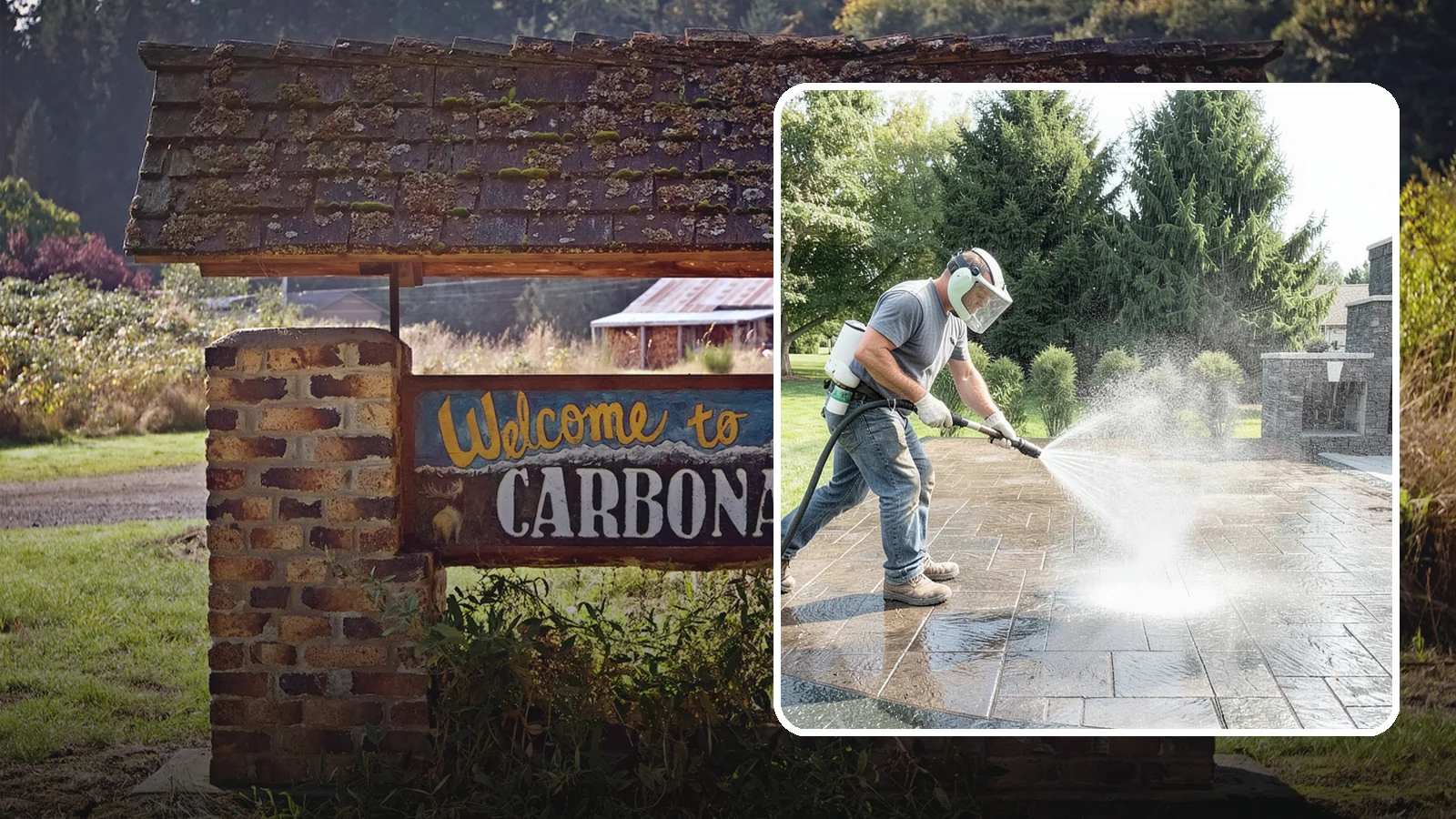 Patio Sealing in Carbonado, Pierce County, WA - Surface sealing for concrete, stone, and paver patios that protects the entertaining area from stains, moss, and Northwest...