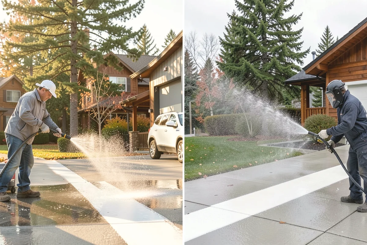Patio Sealing in Duvall, King County, WA - Clean the patio and clear organic growth and stains