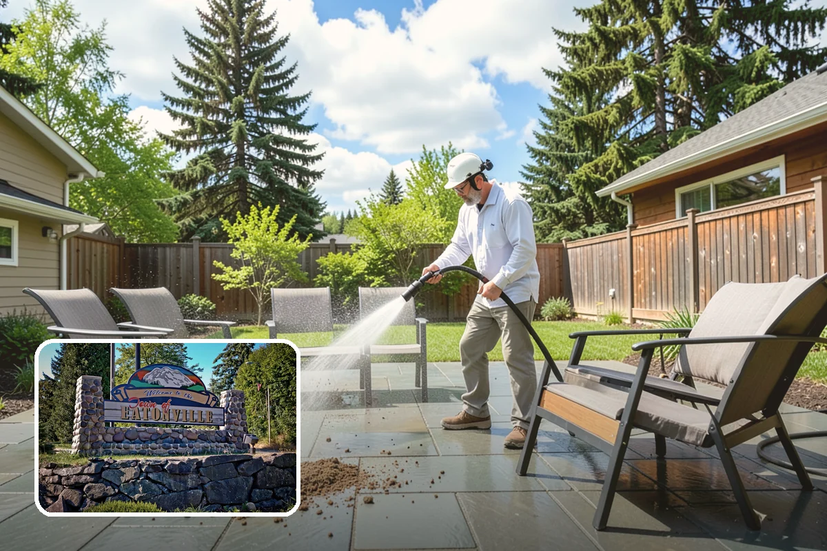 Patio Sealing in Eatonville, Pierce County, WA - Guards against food, drink, and grease staining