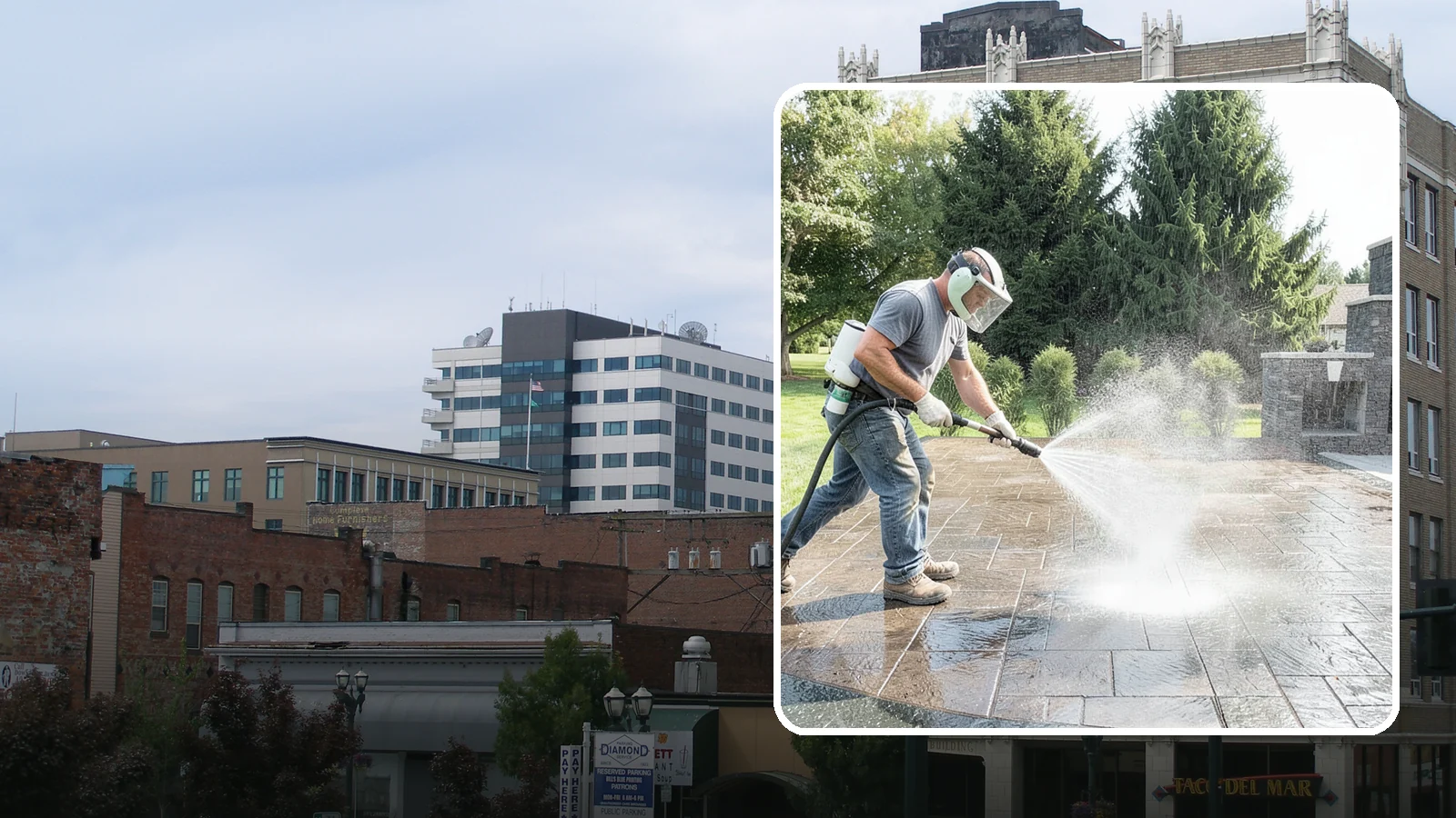 Patio Sealing in Everett, Snohomish County, WA - Surface sealing for concrete, stone, and paver patios that protects the entertaining area from stains, moss, and Northwest...