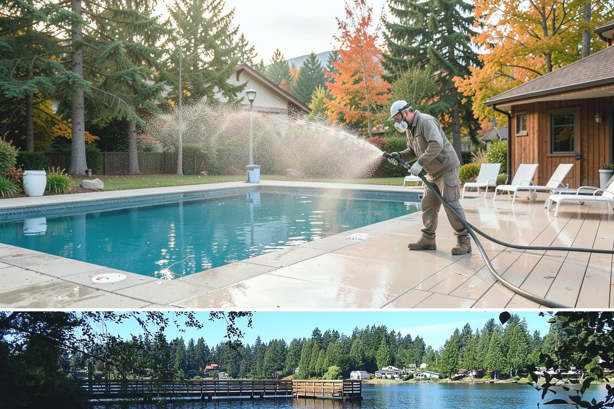 Patio Sealing in Federal Way, King County, WA - Seal patios in summer while the surface is dry and warm so the product bonds and cures reliably.