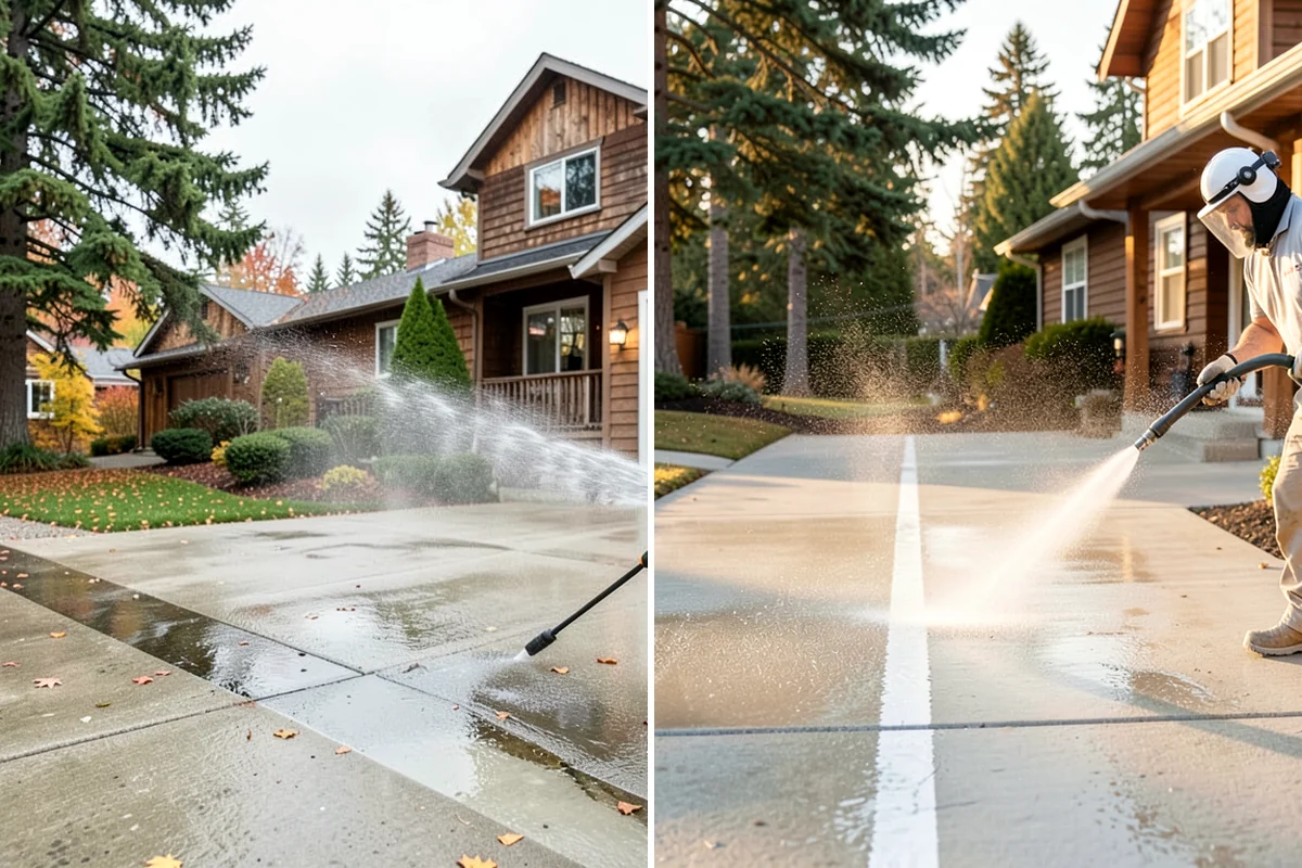 Patio Sealing in Gig Harbor, Pierce County, WA - Clean the patio and clear organic growth and stains
