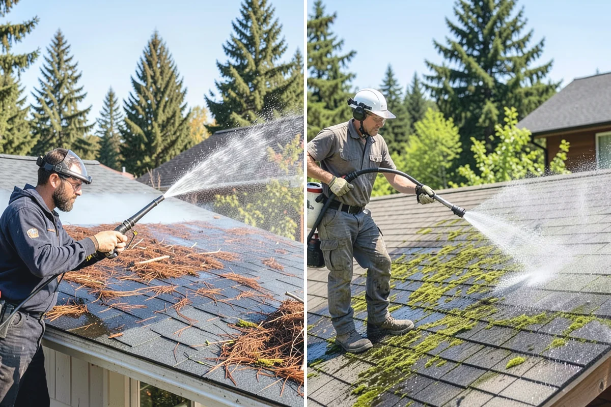 Patio Sealing in Granite Falls, Snohomish County, WA - Clean the patio and clear organic growth and stains