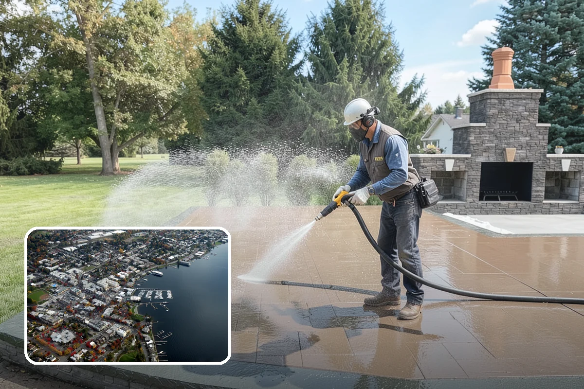 Patio Sealing in Kirkland, King County, WA - Guards against food, drink, and grease staining