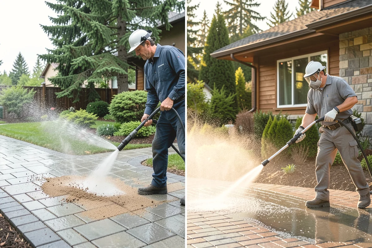 Patio Sealing in La Conner, Skagit County, WA - Clean the patio and clear organic growth and stains