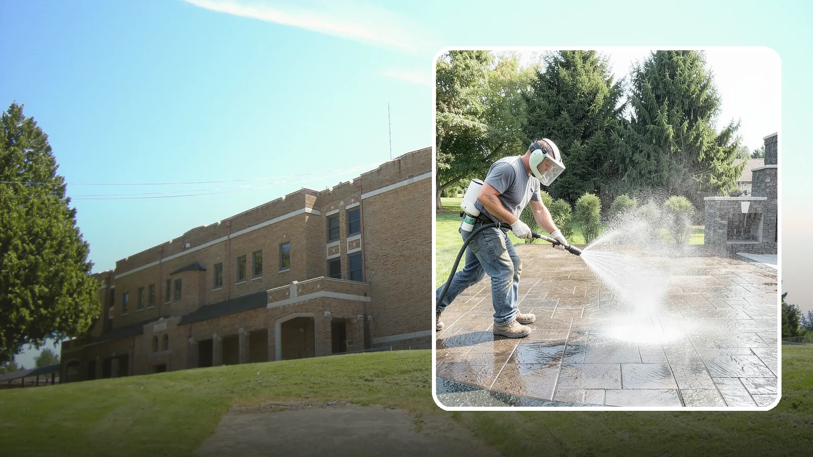 Patio Sealing in Maple Valley, King County, WA - Surface sealing for concrete, stone, and paver patios that protects the entertaining area from stains, moss, and Northwest...