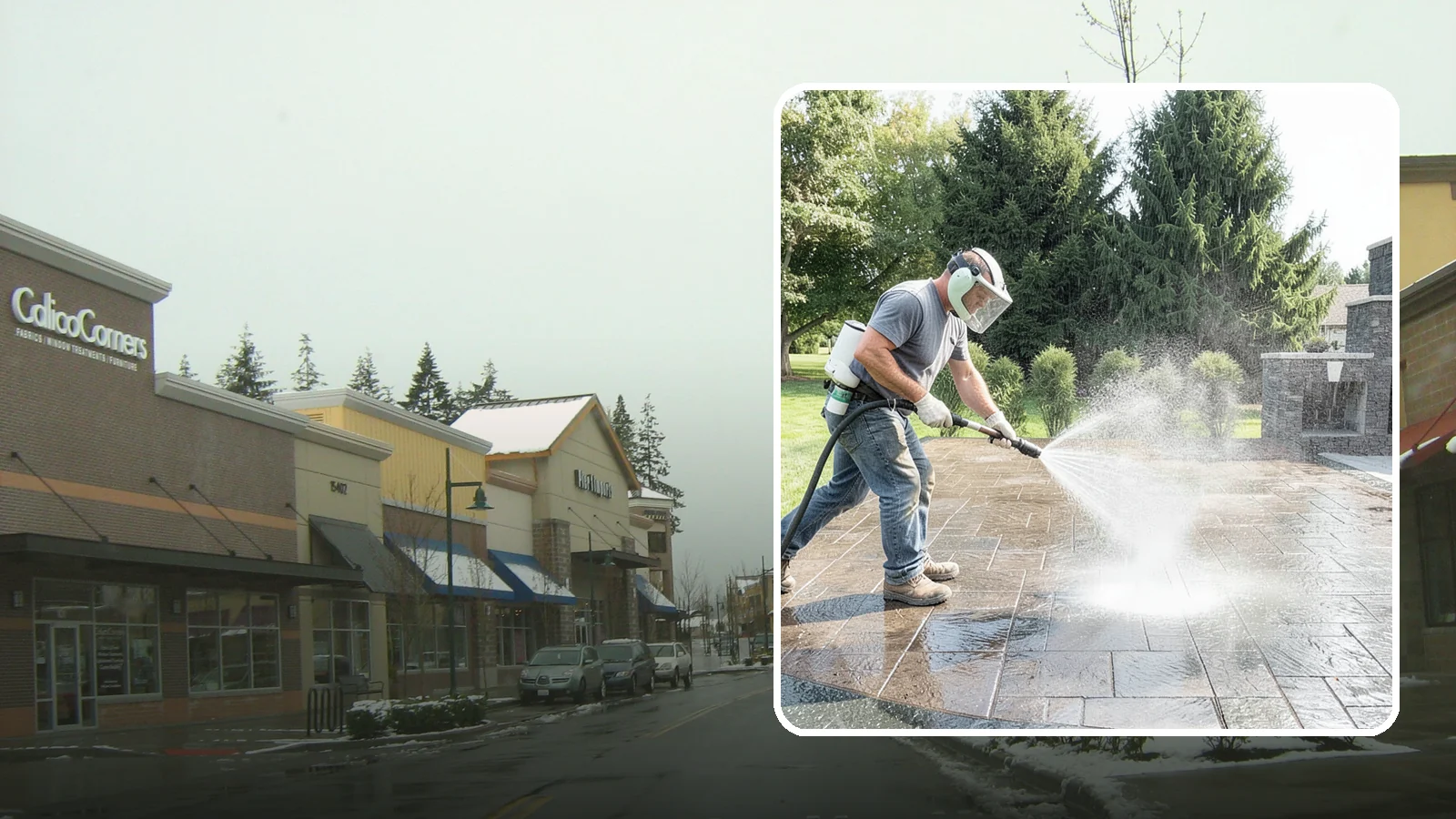 Patio Sealing in Mill Creek, Snohomish County, WA - Surface sealing for concrete, stone, and paver patios that protects the entertaining area from stains, moss, and Northwest...