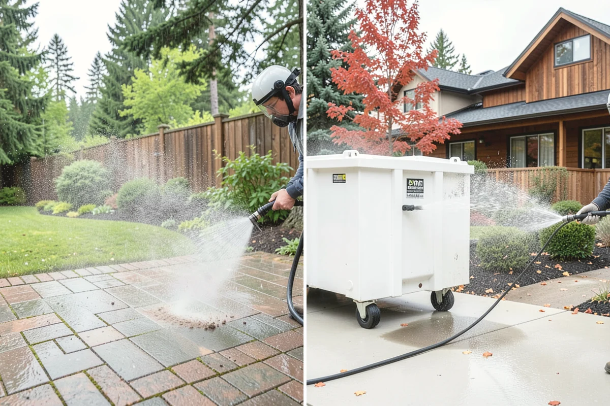 Patio Sealing in Mill Creek, Snohomish County, WA - Clean the patio and clear organic growth and stains