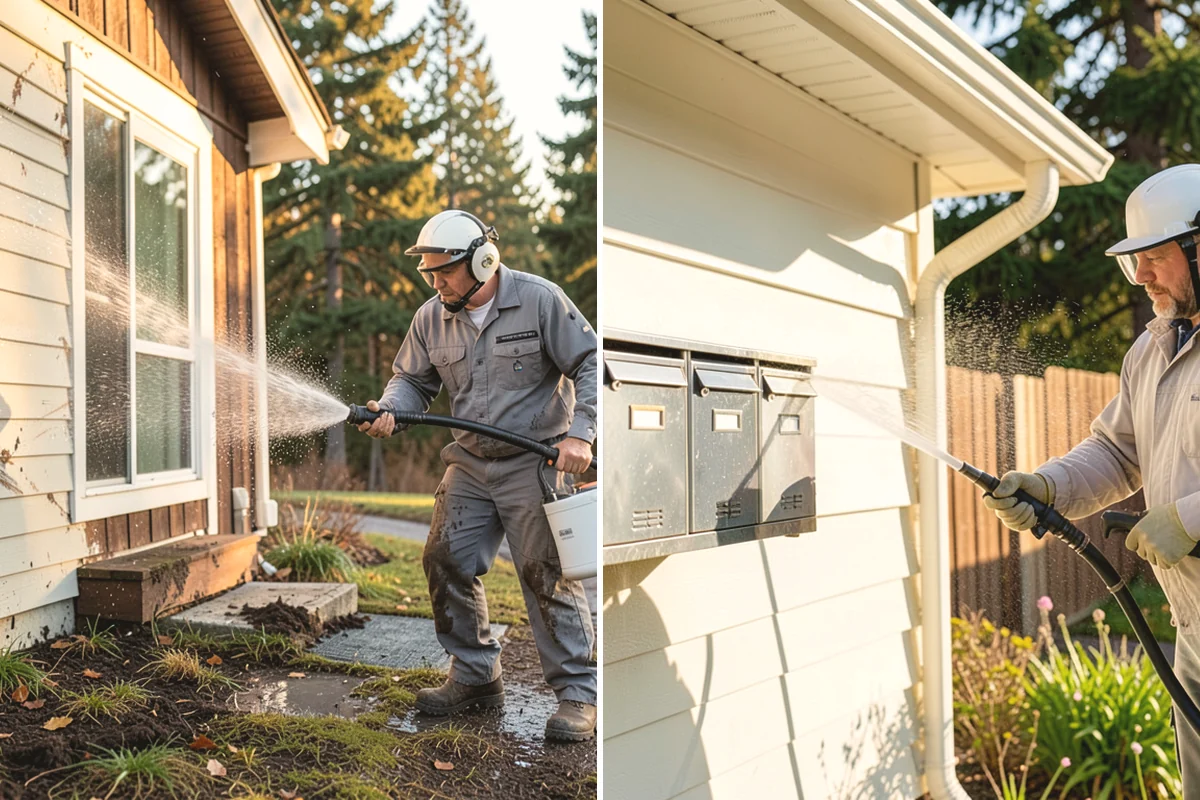 Patio Sealing in Monroe, Snohomish County, WA - Clean the patio and clear organic growth and stains