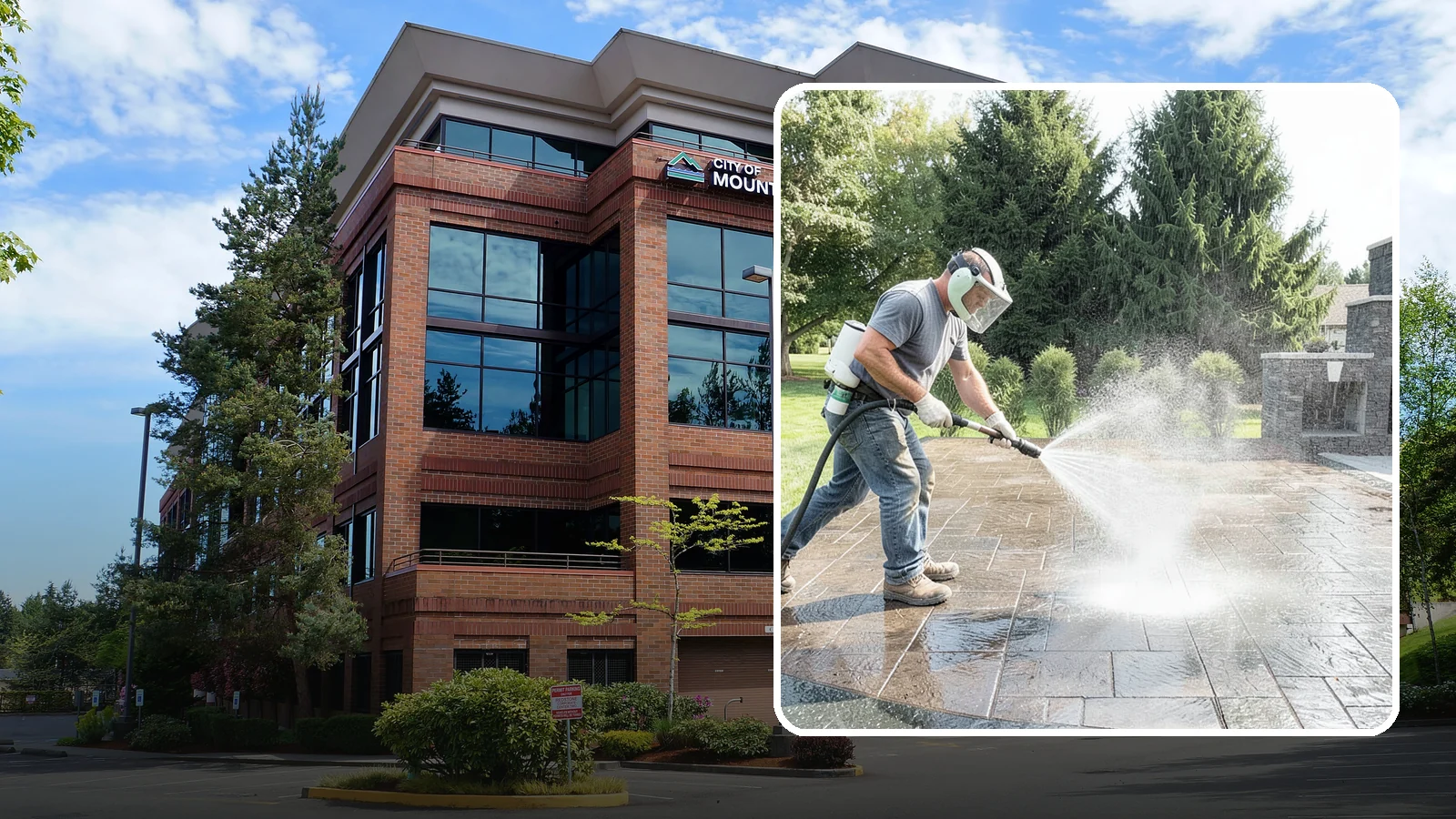 Patio Sealing in Mountlake Terrace, Snohomish County, WA - Surface sealing for concrete, stone, and paver patios that protects the entertaining area from stains, moss, and Northwest...