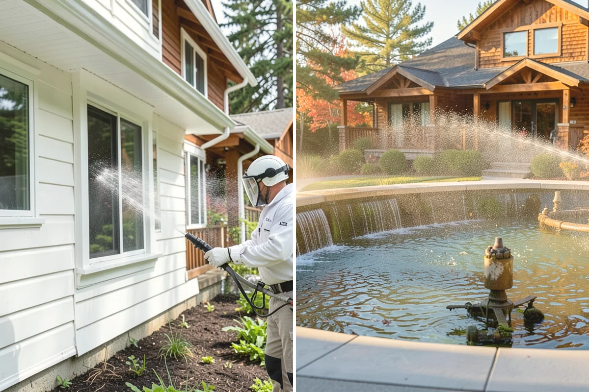 Patio Sealing in Mountlake Terrace, Snohomish County, WA - Clean the patio and clear organic growth and stains