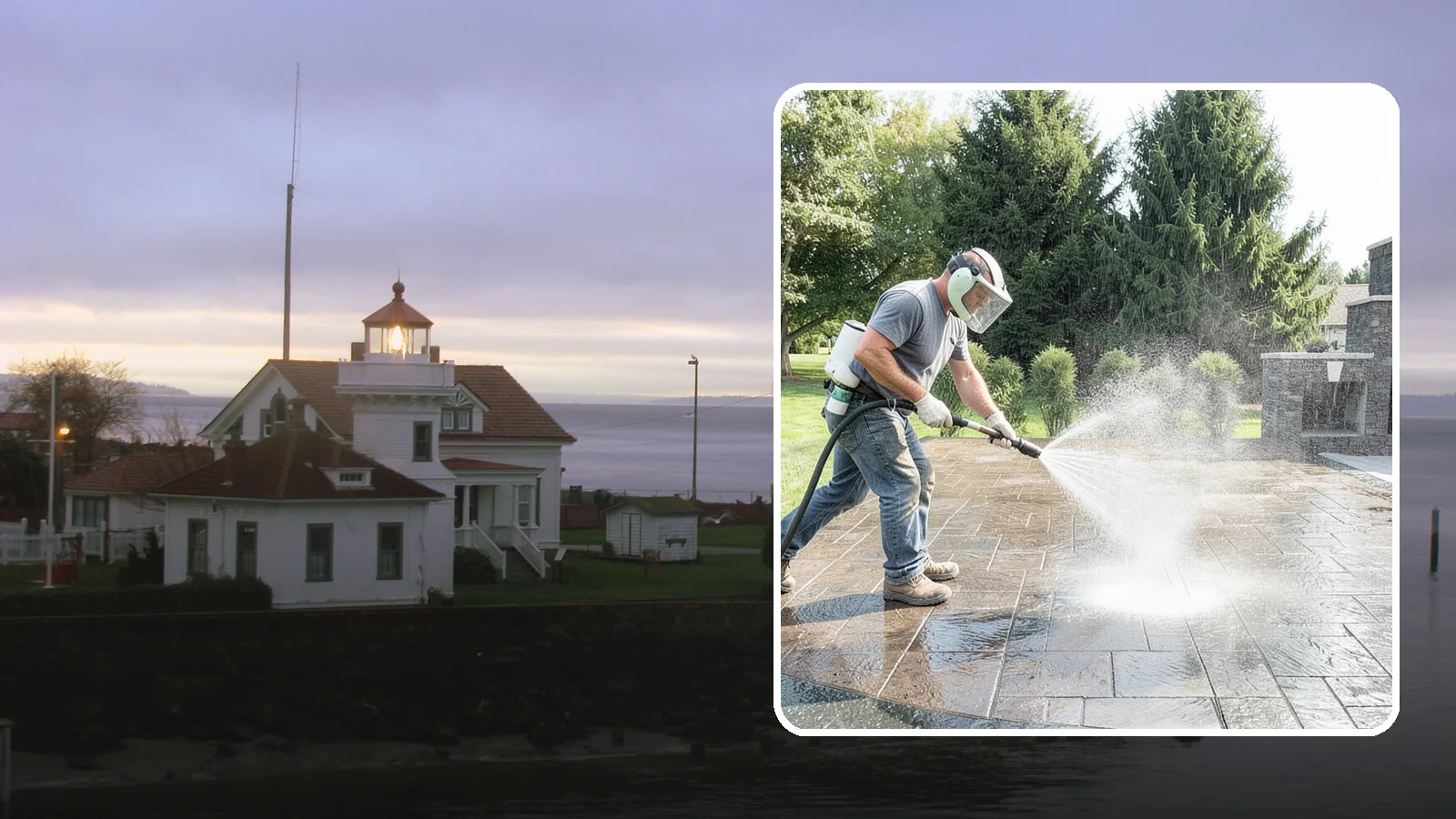 Patio Sealing in Mukilteo, Snohomish County, WA - Surface sealing for concrete, stone, and paver patios that protects the entertaining area from stains, moss, and Northwest...