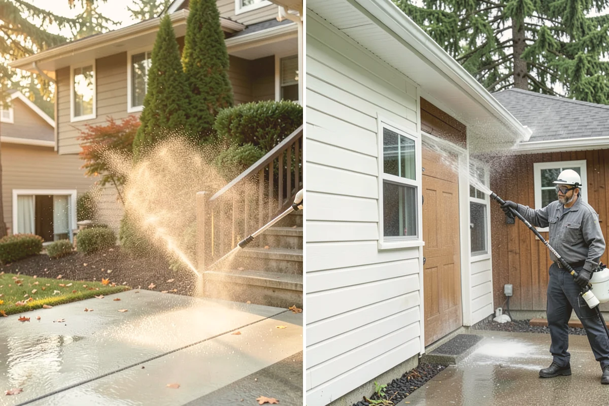 Patio Sealing in Newcastle, King County, WA - Clean the patio and clear organic growth and stains
