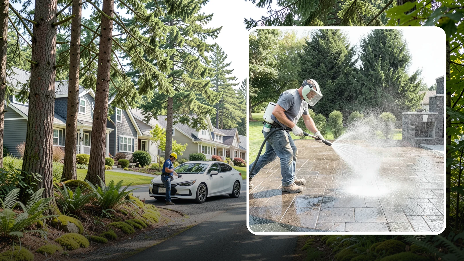 Patio Sealing in Normandy Park, King County, WA - Surface sealing for concrete, stone, and paver patios that protects the entertaining area from stains, moss, and Northwest...