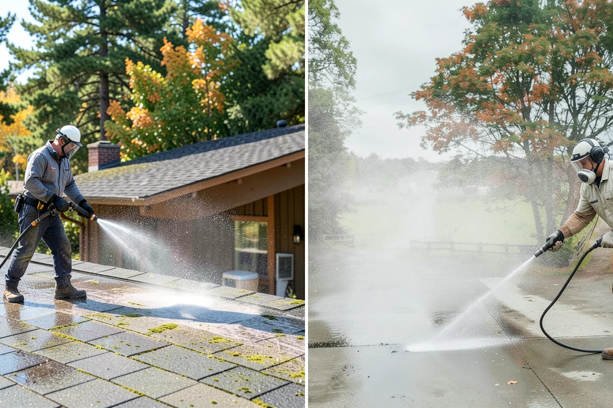 Patio Sealing in Puyallup, Pierce County, WA - Clean the patio and clear organic growth and stains