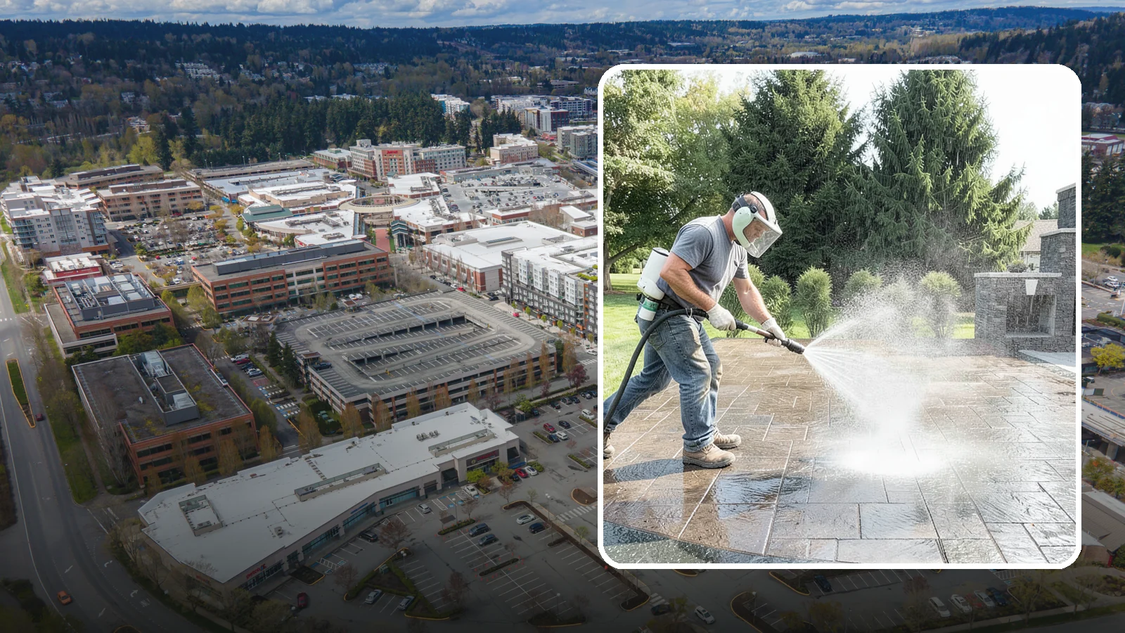 Patio Sealing in Redmond, King County, WA - Surface sealing for concrete, stone, and paver patios that protects the entertaining area from stains, moss, and Northwest...