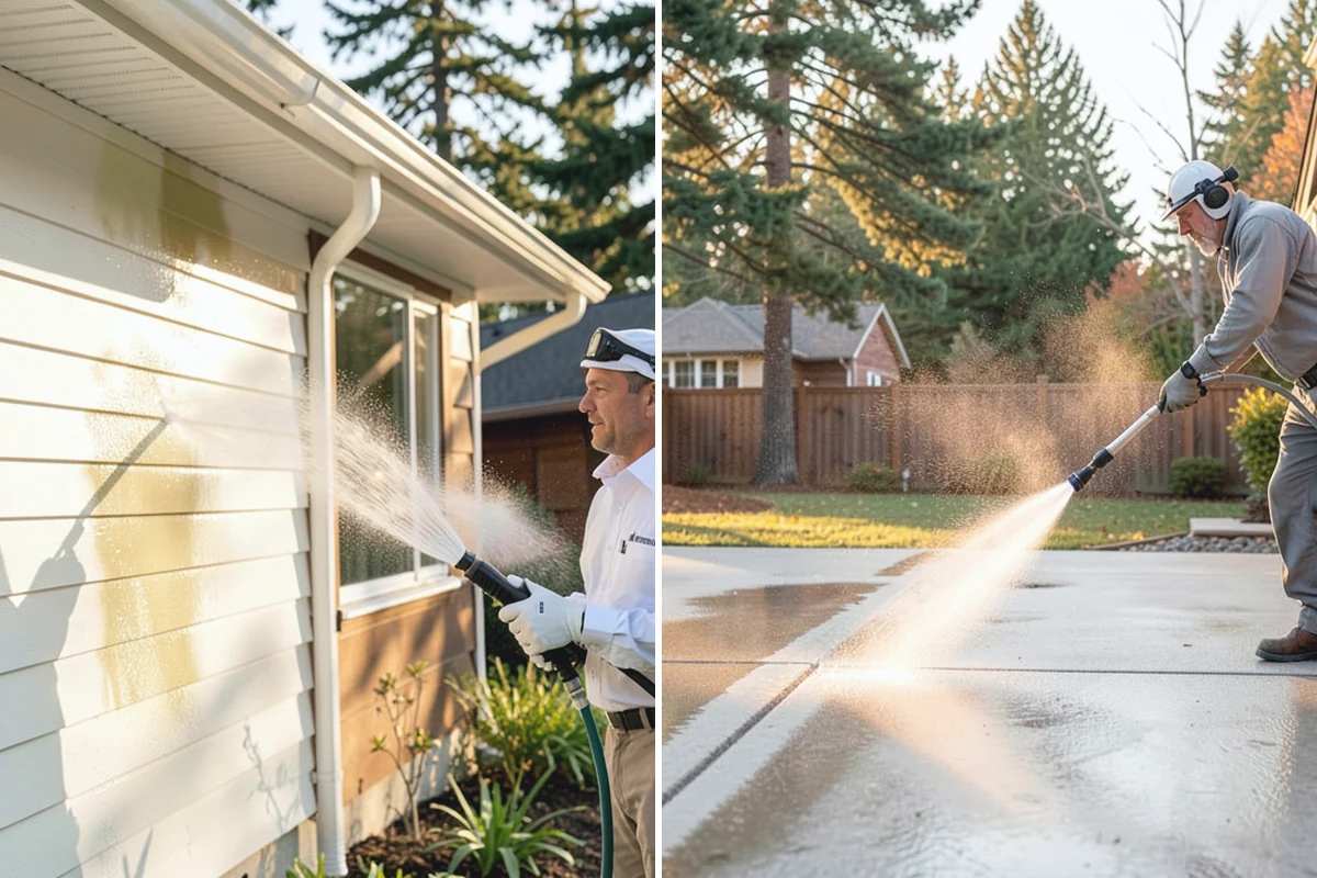 Patio Sealing in Redmond, King County, WA - Clean the patio and clear organic growth and stains