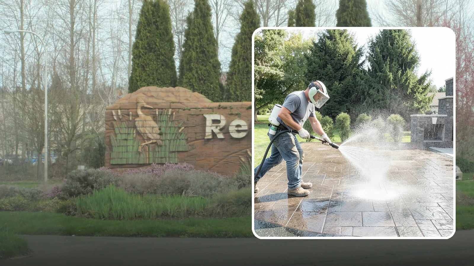 Patio Sealing in Renton, King County, WA - Surface sealing for concrete, stone, and paver patios that protects the entertaining area from stains, moss, and Northwest...