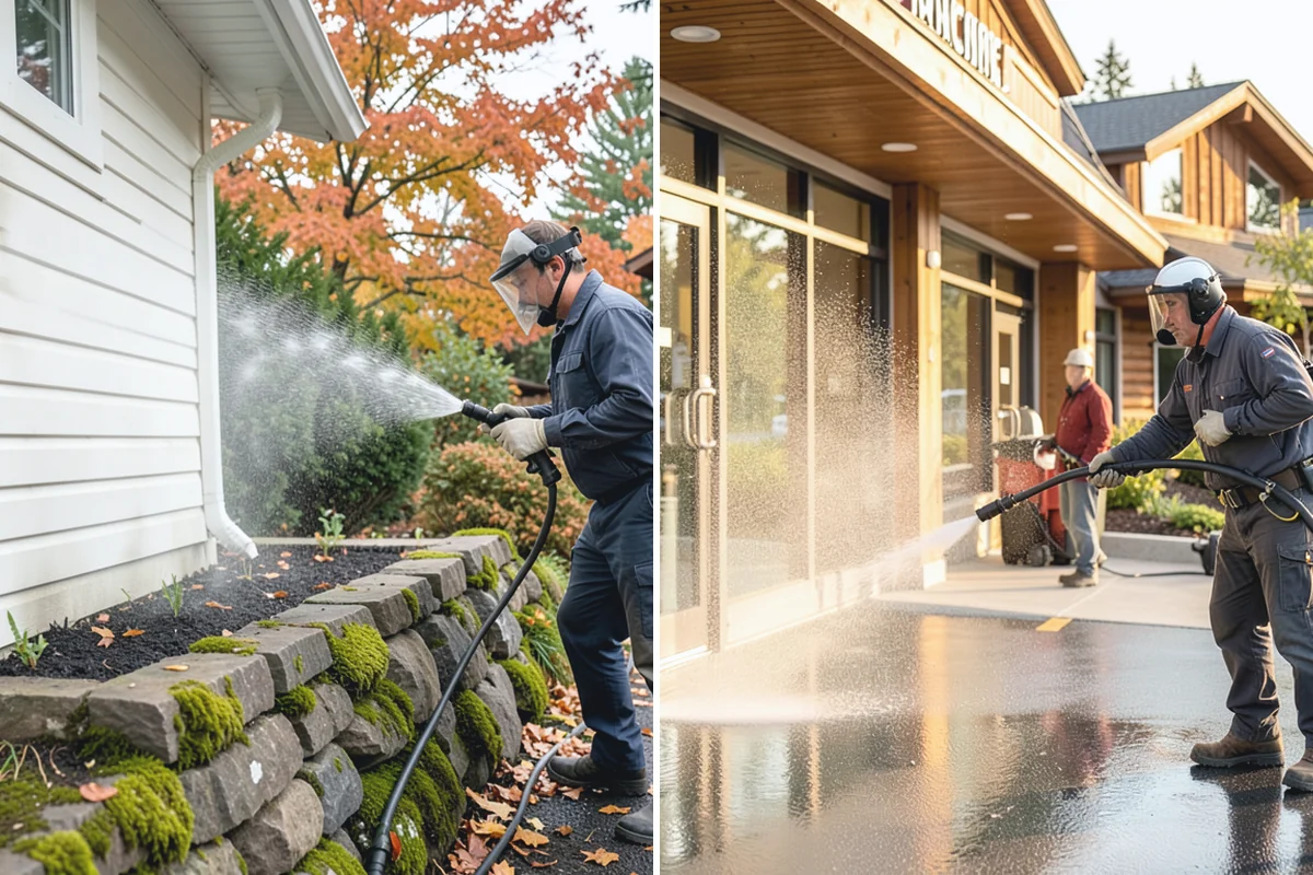 Patio Sealing in Renton, King County, WA - Clean the patio and clear organic growth and stains