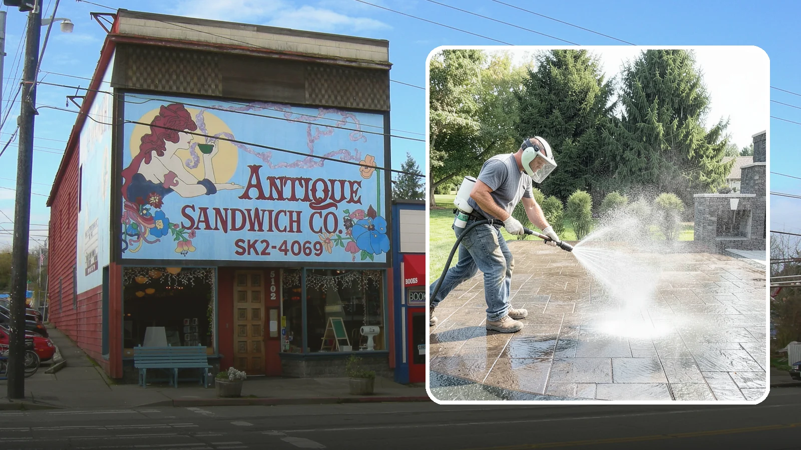 Patio Sealing in Ruston, Pierce County, WA - Surface sealing for concrete, stone, and paver patios that protects the entertaining area from stains, moss, and Northwest...