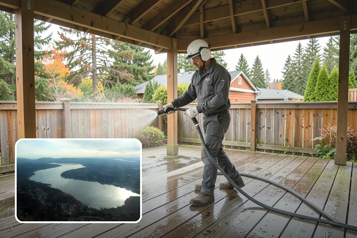 Patio Sealing in Sammamish, King County, WA - Guards against food, drink, and grease staining