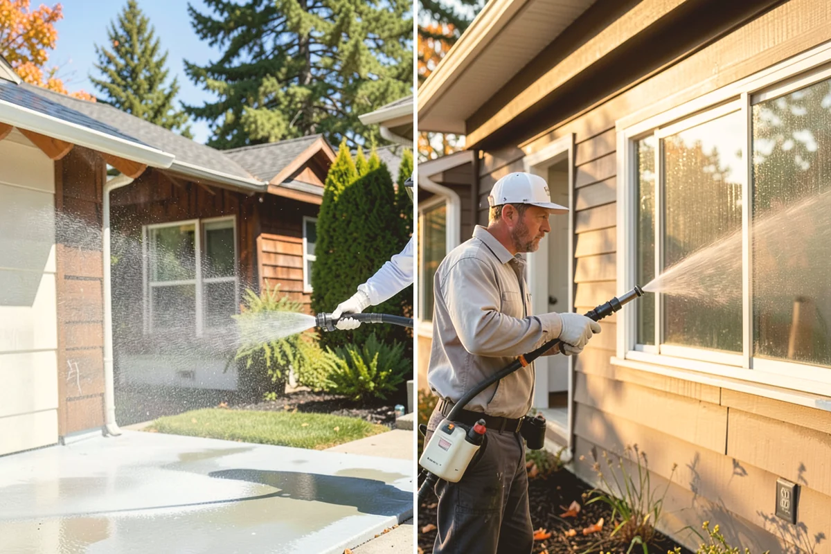 Patio Sealing in Sammamish, King County, WA - Clean the patio and clear organic growth and stains