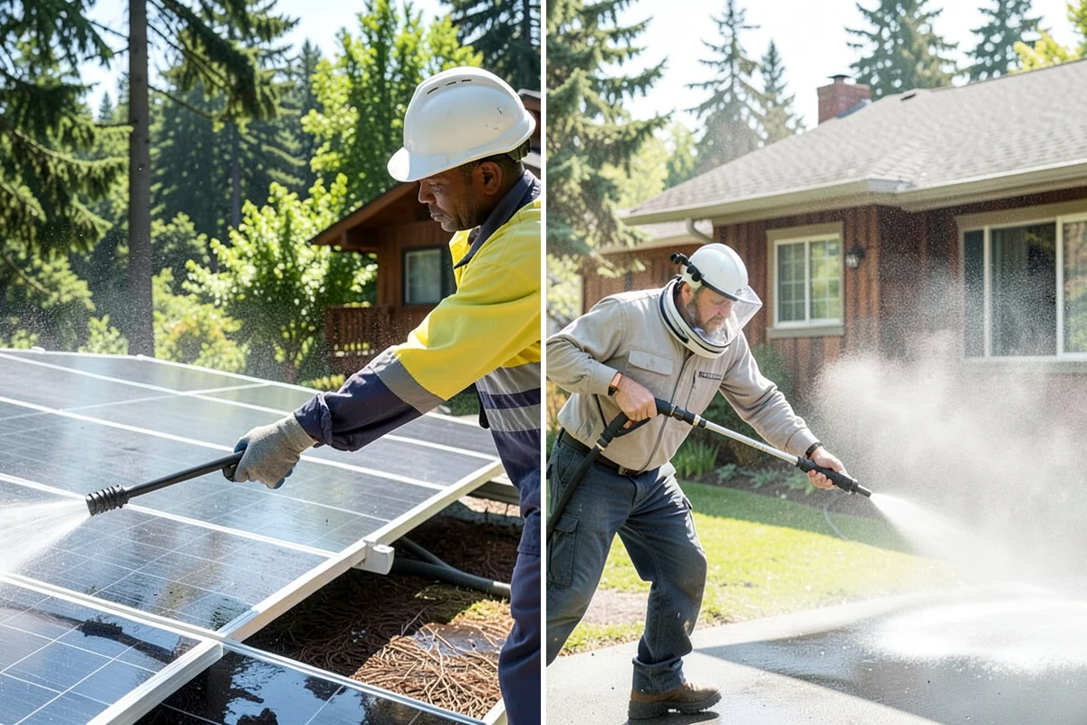 Patio Sealing in SeaTac, King County, WA - Clean the patio and clear organic growth and stains