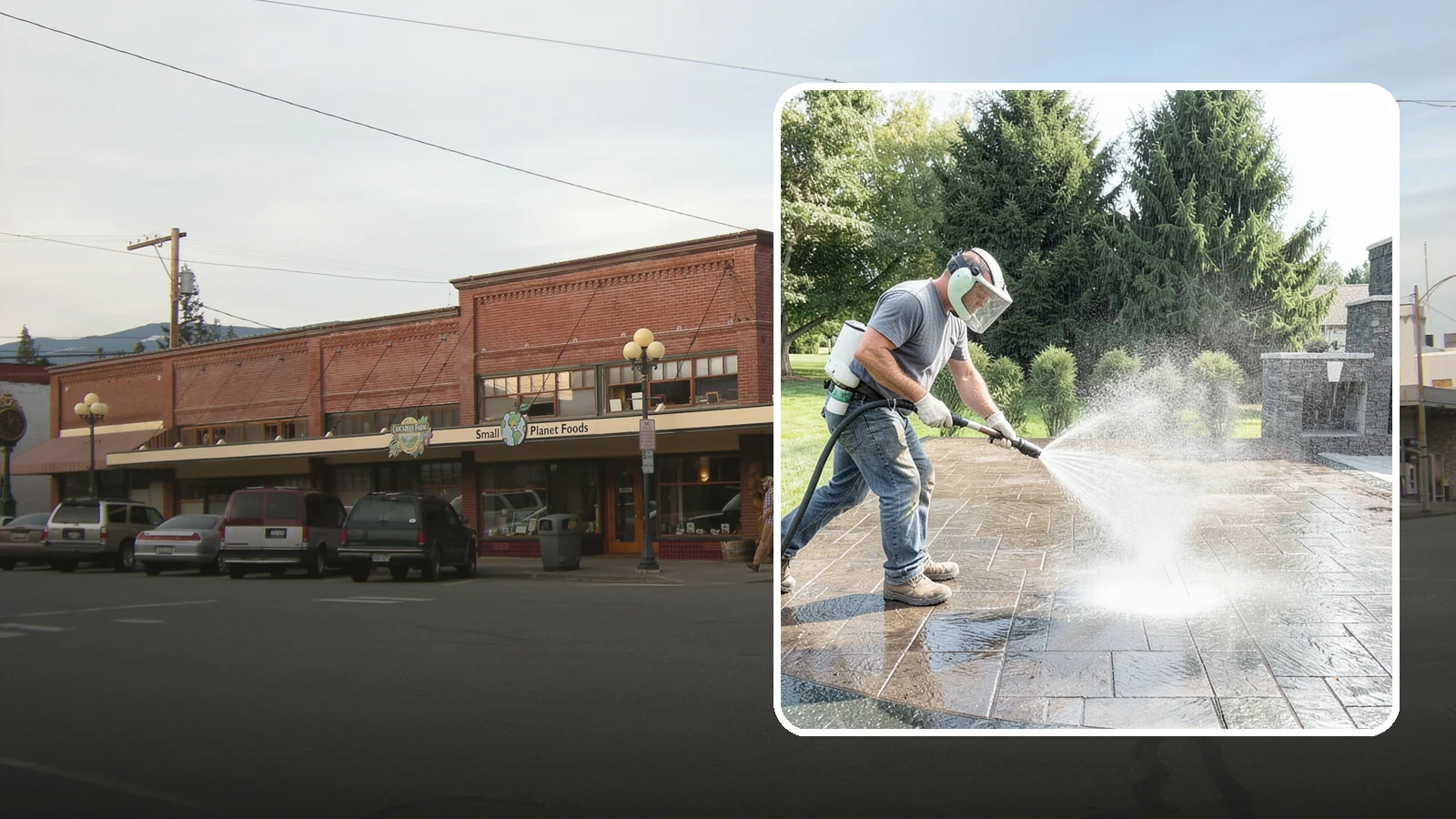 Patio Sealing in Sedro-Woolley, Skagit County, WA - Surface sealing for concrete, stone, and paver patios that protects the entertaining area from stains, moss, and Northwest...