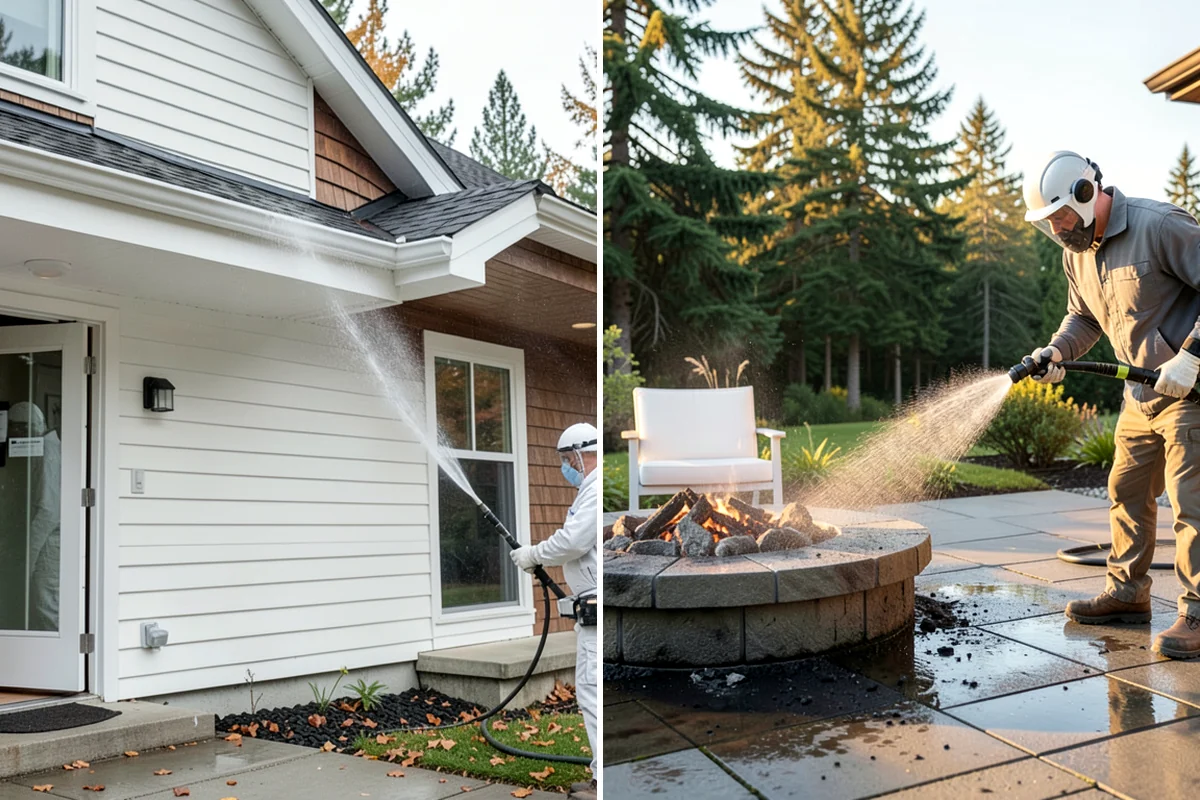 Patio Sealing in Shoreline, King County, WA - Clean the patio and clear organic growth and stains