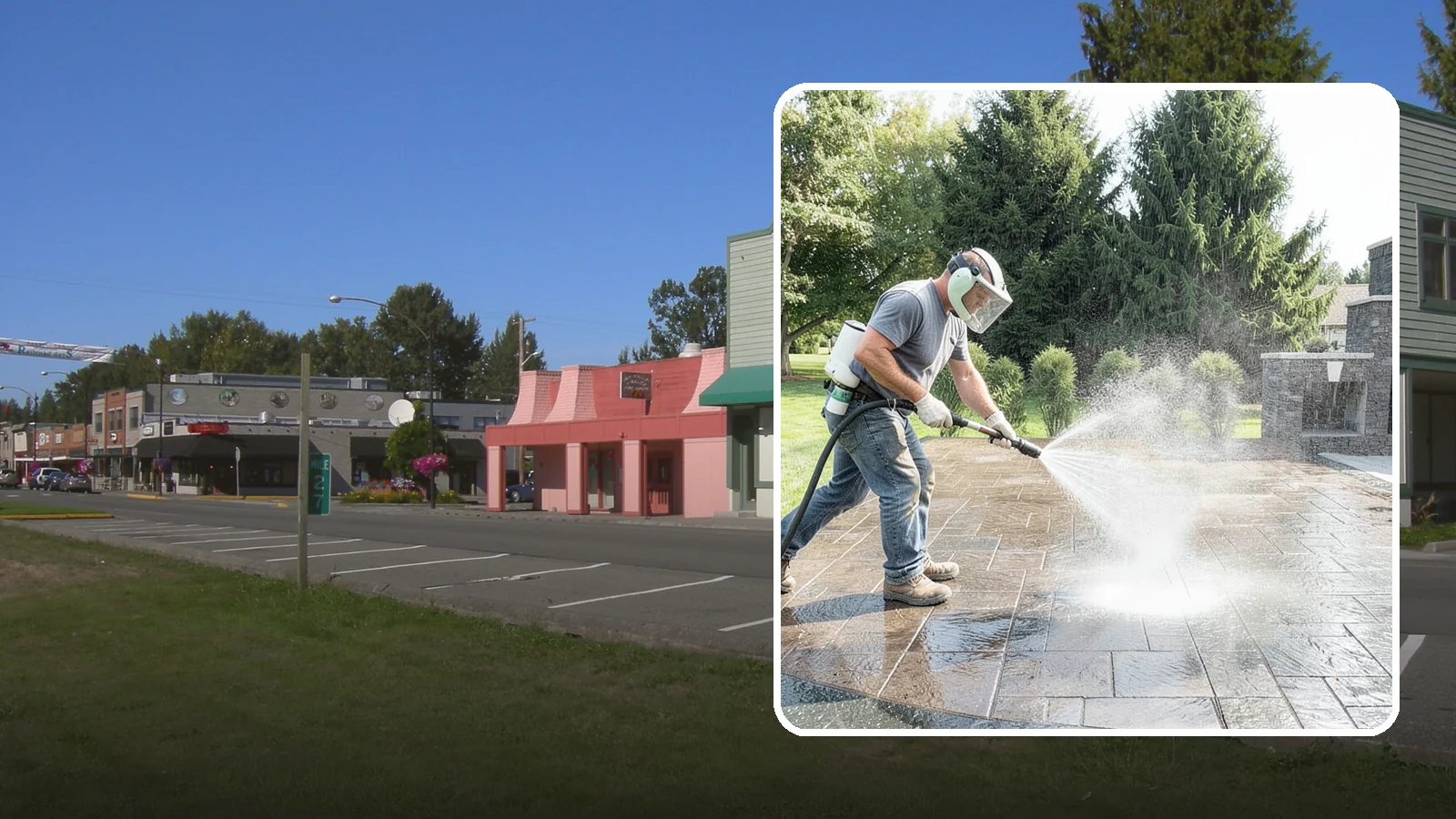 Patio Sealing in Snoqualmie, King County, WA - Surface sealing for concrete, stone, and paver patios that protects the entertaining area from stains, moss, and Northwest...