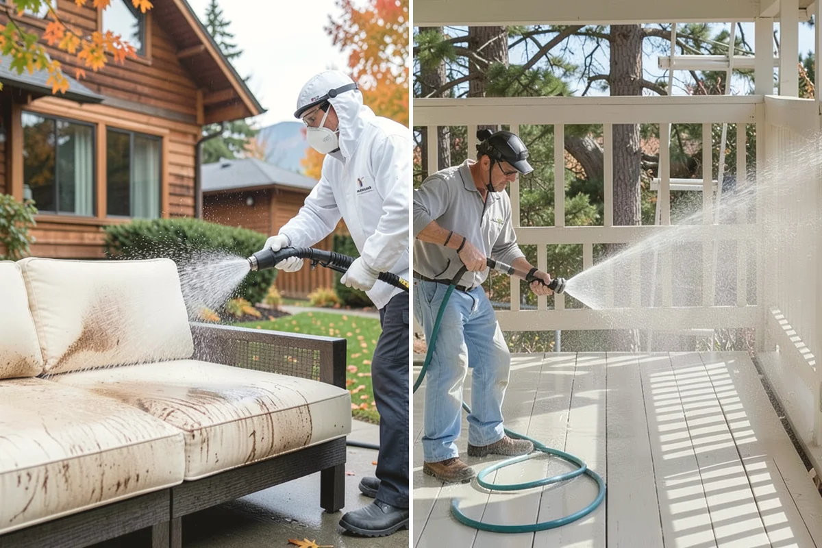 Patio Sealing in Tacoma, Pierce County, WA - Clean the patio and clear organic growth and stains