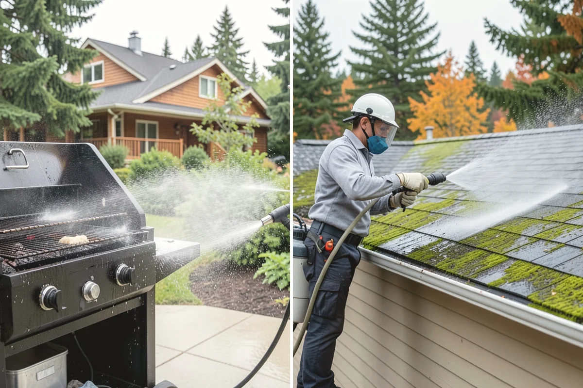 Patio Sealing in Tukwila, King County, WA - Clean the patio and clear organic growth and stains