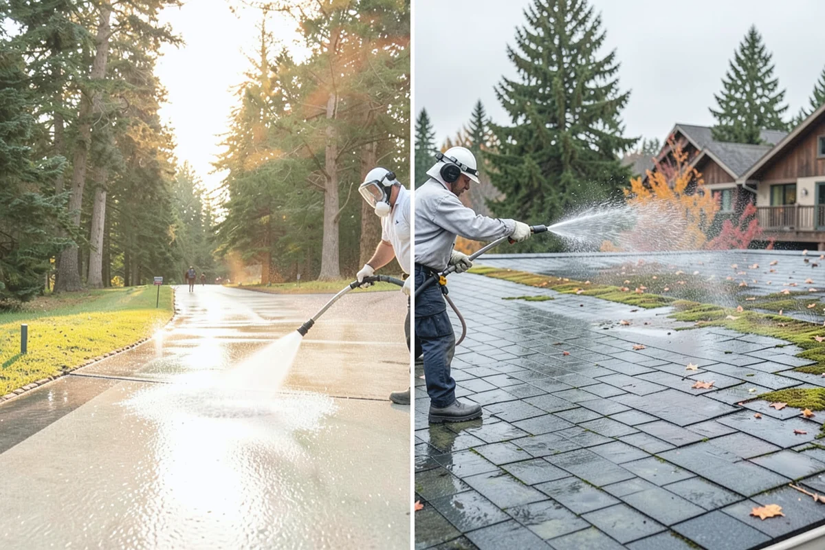 Patio Sealing in Woodinville, King County, WA - Clean the patio and clear organic growth and stains