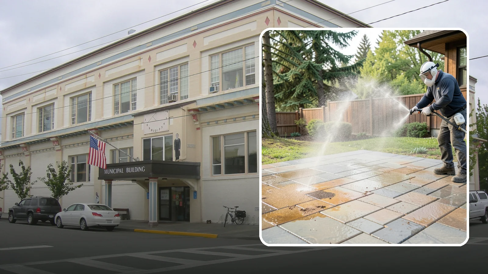 Patio Stain Removal in Anacortes, Skagit County, WA - Target and lift stubborn patio stains from grease, rust, tannin, and organic buildup.