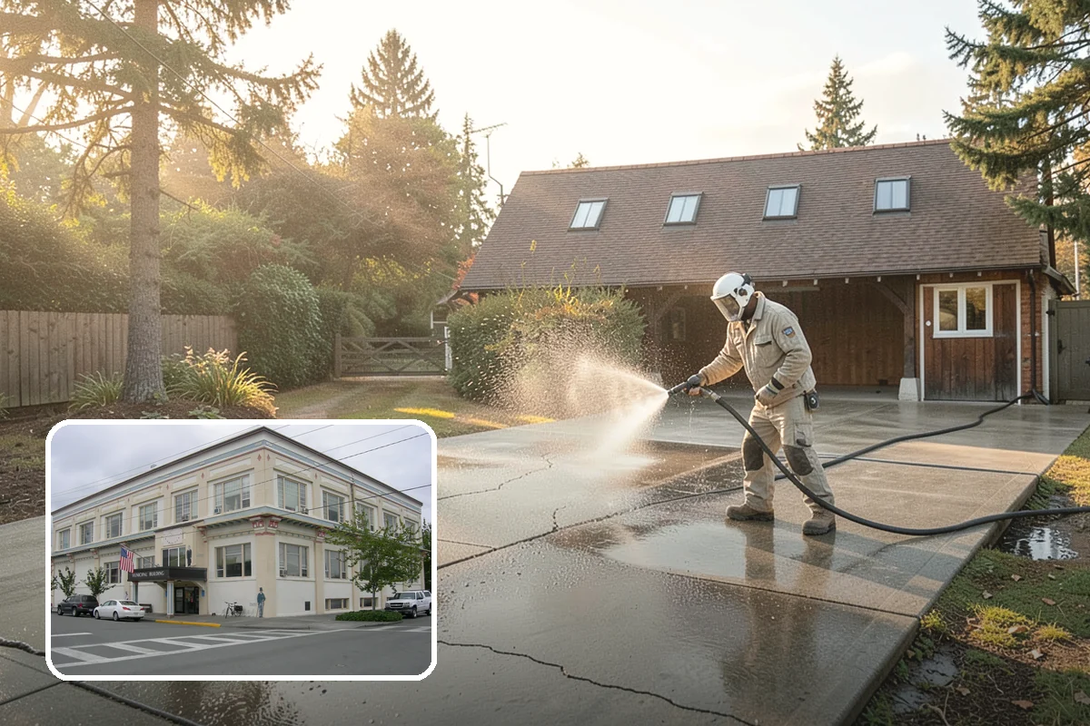 Patio Stain Removal in Anacortes, Skagit County, WA - Removes grease, rust, tannin, and organic stains