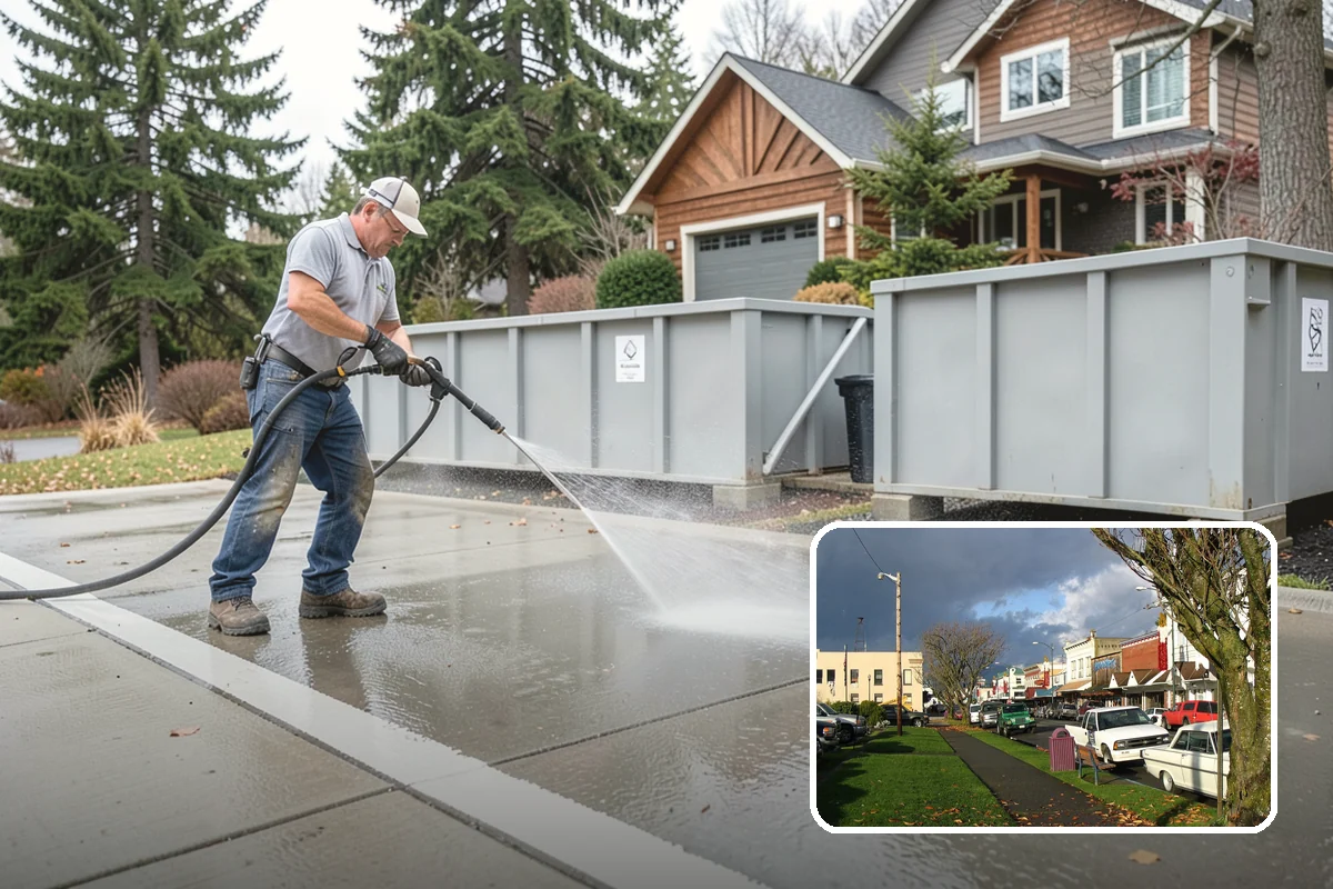 Patio Stain Removal in Arlington, Snohomish County, WA - Removes grease, rust, tannin, and organic stains